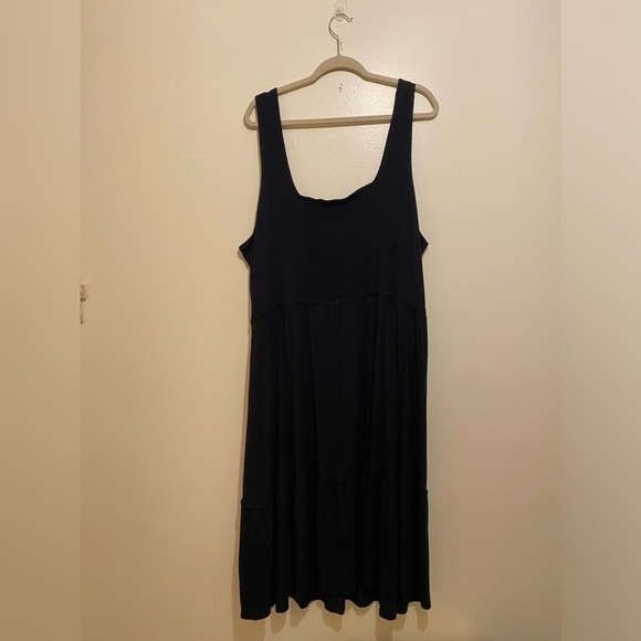 JASON WU BLACK RAYON DRESS WITH POCKETS. Size 3XP - Picture 3 of 12